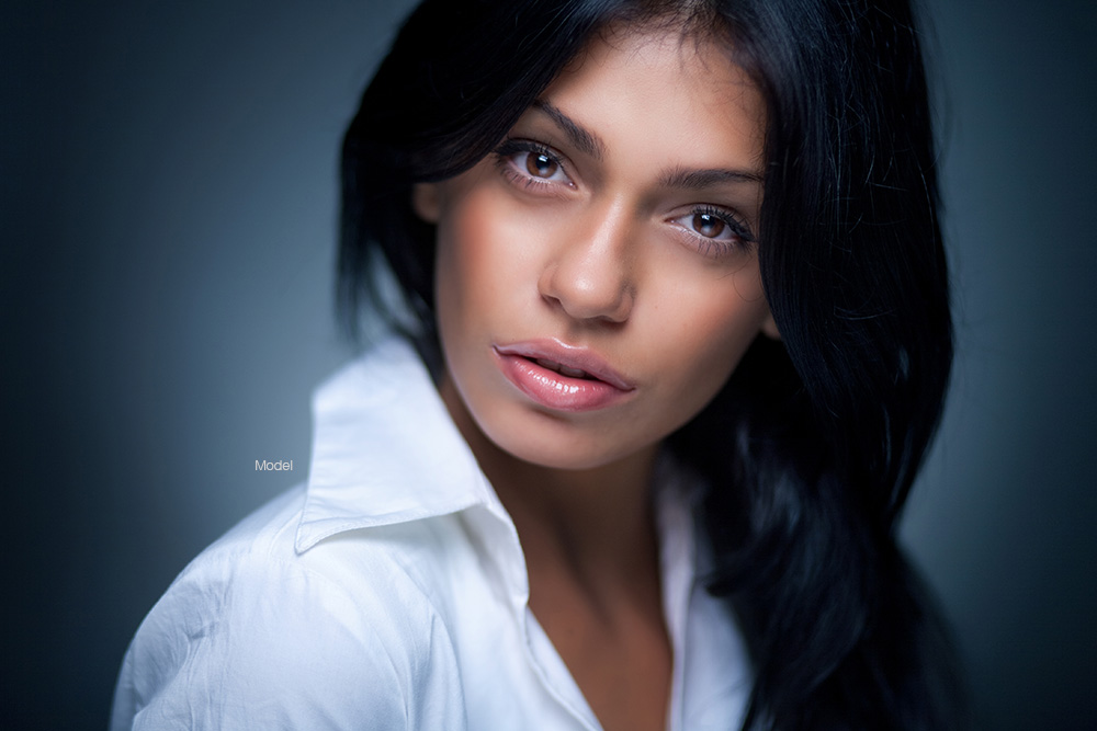 a person in a white collar shirt